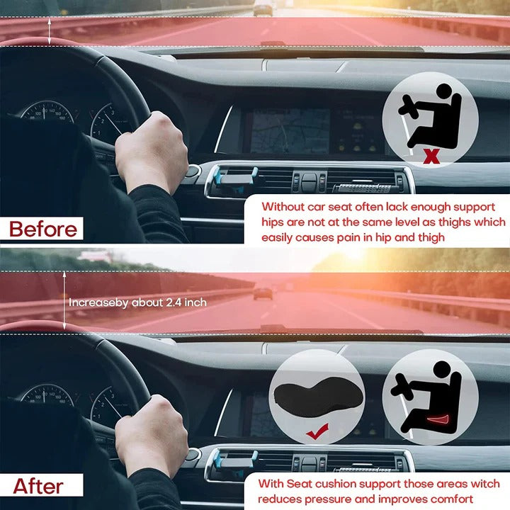 Car Booster Seat Cushion Ergonomic Comfort Support