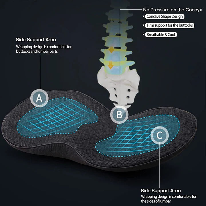 Car Booster Seat Cushion Ergonomic Comfort Support