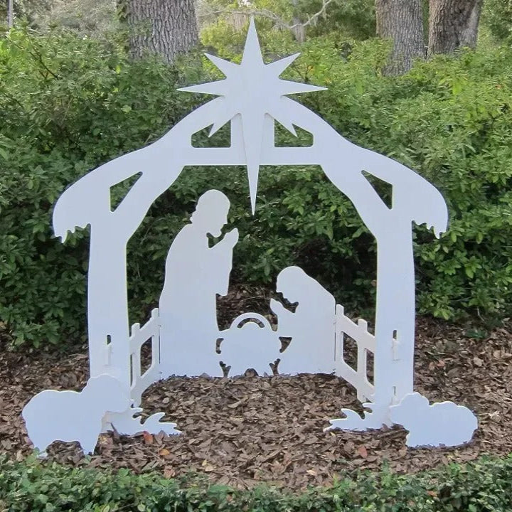 Outdoor Christmas Nativity Set Durable Decorative - Lenila
