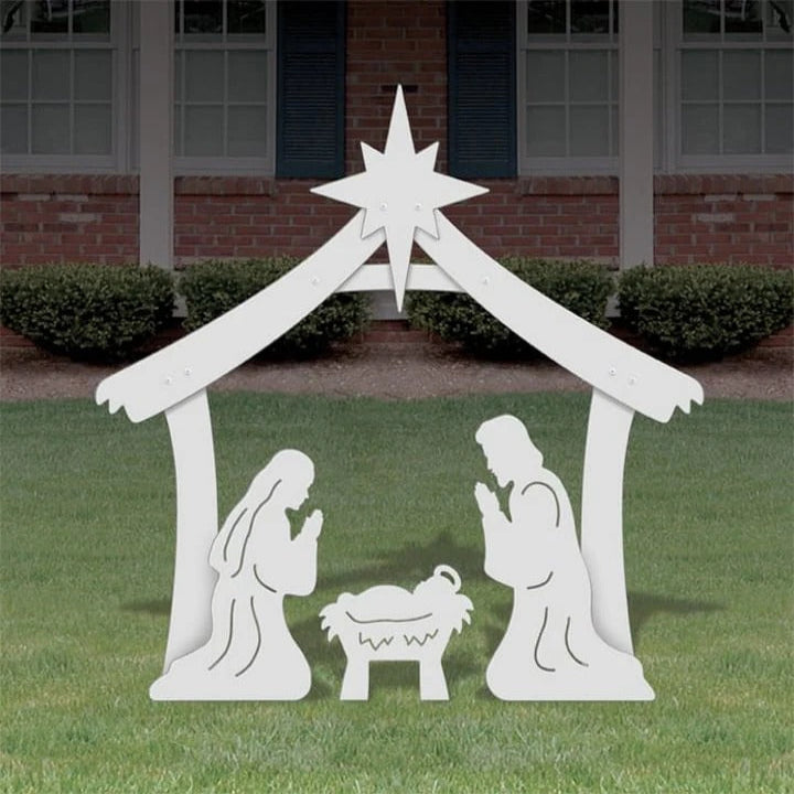 Outdoor Christmas Nativity Set Durable Decorative