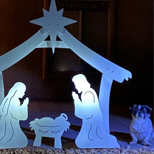 Outdoor Christmas Nativity Set Durable Decorative