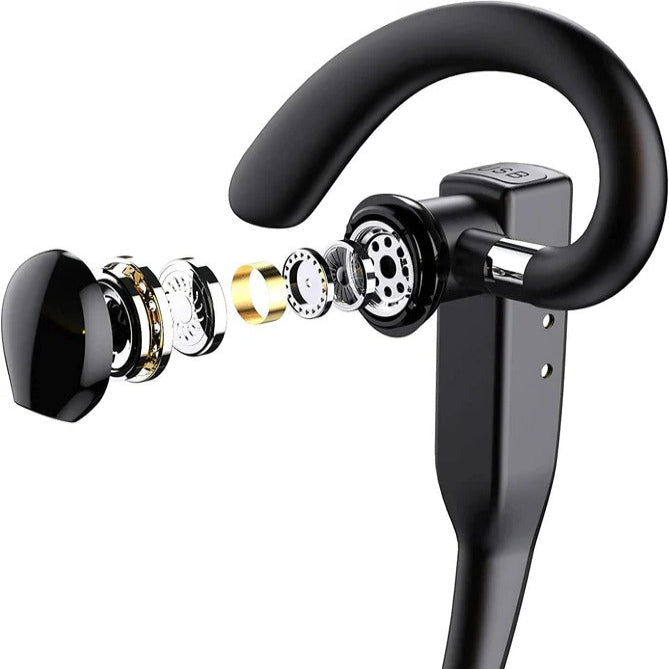Wireless Bluetooth Headset with Dual Microphones Hands
