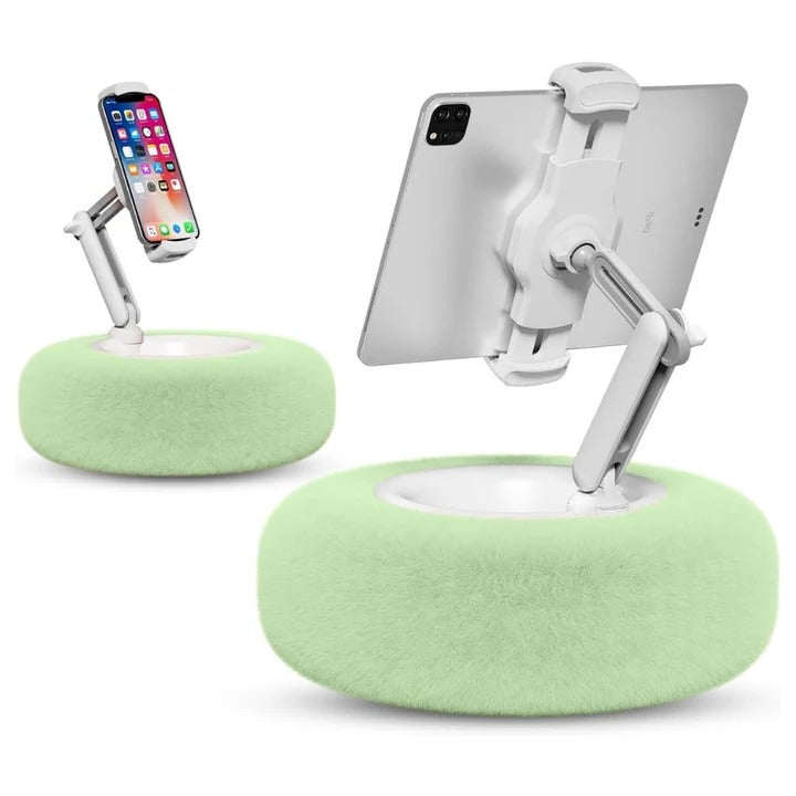Reading Pillow Plush Fabric with Integrated Phone Holder