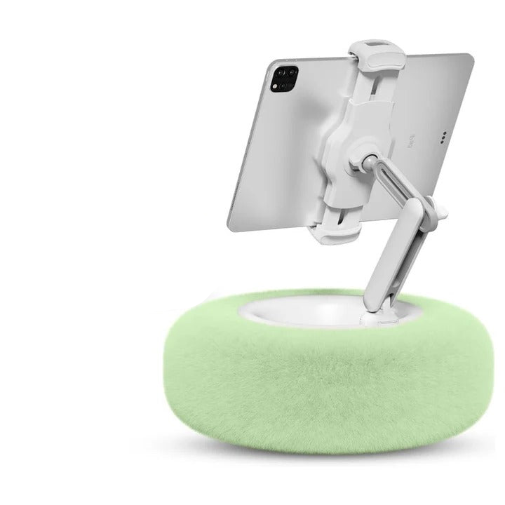 Reading Pillow Plush Fabric with Integrated Phone Holder