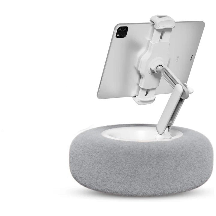 Reading Pillow Plush Fabric with Integrated Phone Holder