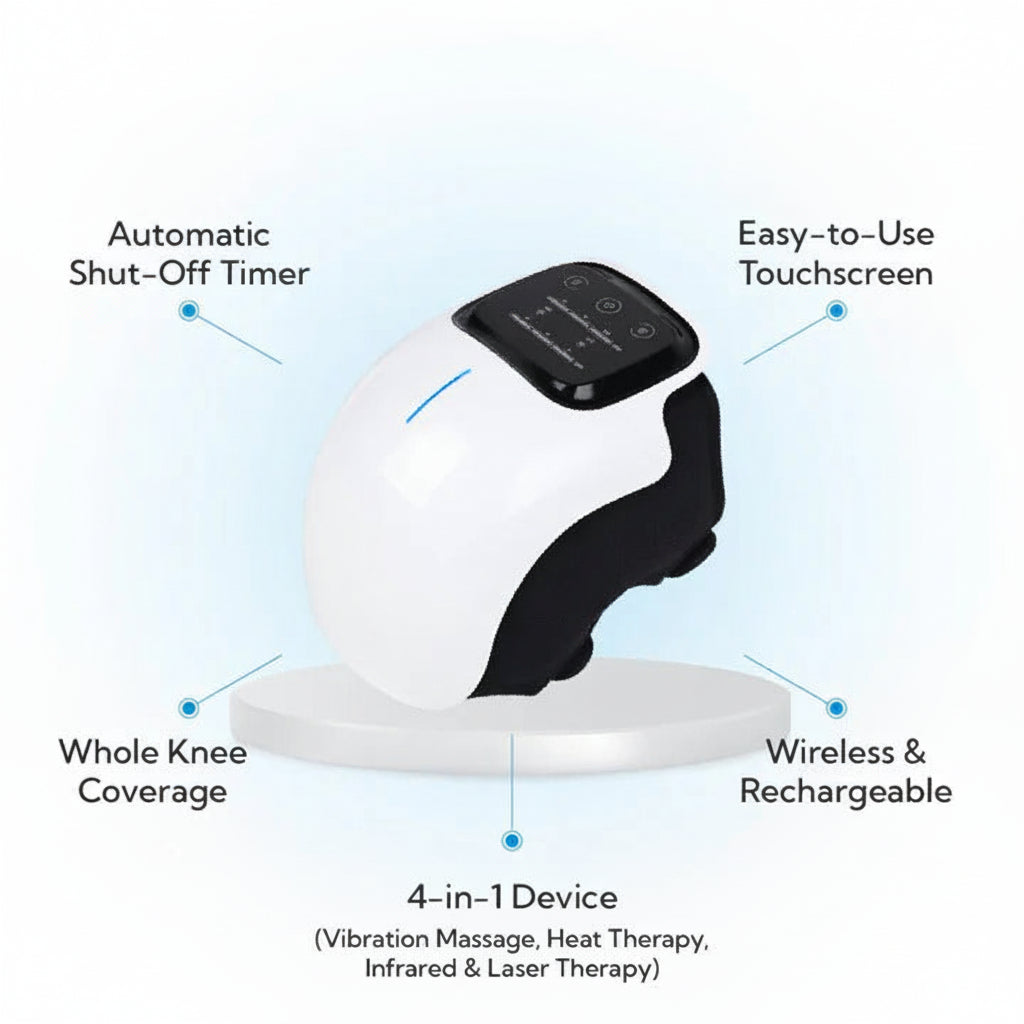 Knee Massager with Heat and Vibration Features