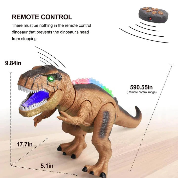 Kids Remote Control Dinosaur Toy Walking Roaring