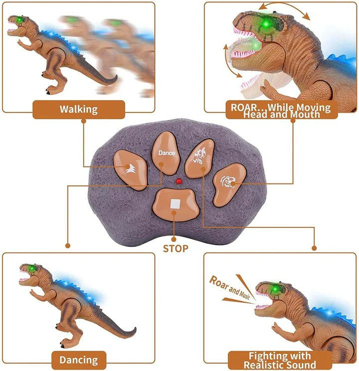 Kids Remote Control Dinosaur Toy Walking Roaring