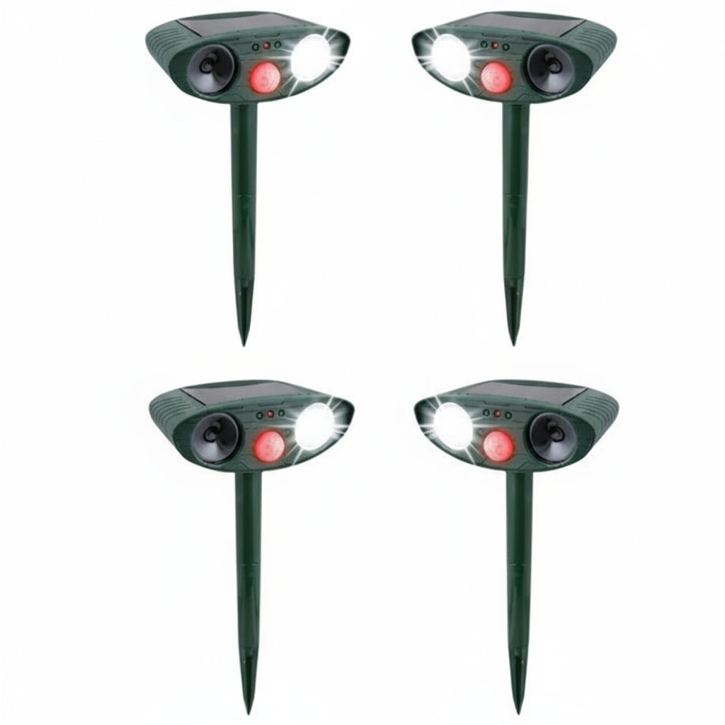 Solar Ultrasonic Pest Repeller Motion-Activated Outdoor Set - Lenila