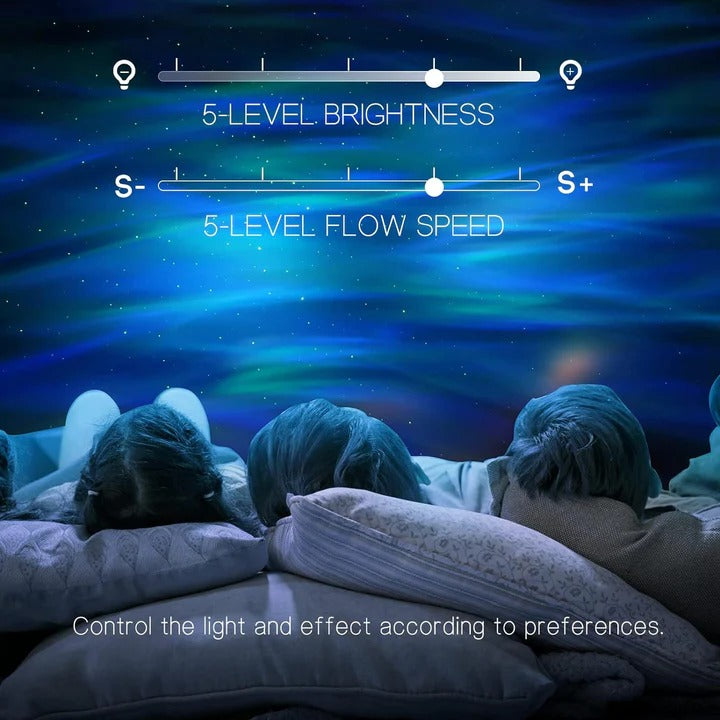 Aurora Northern Lights Projector with Timer Color Changing