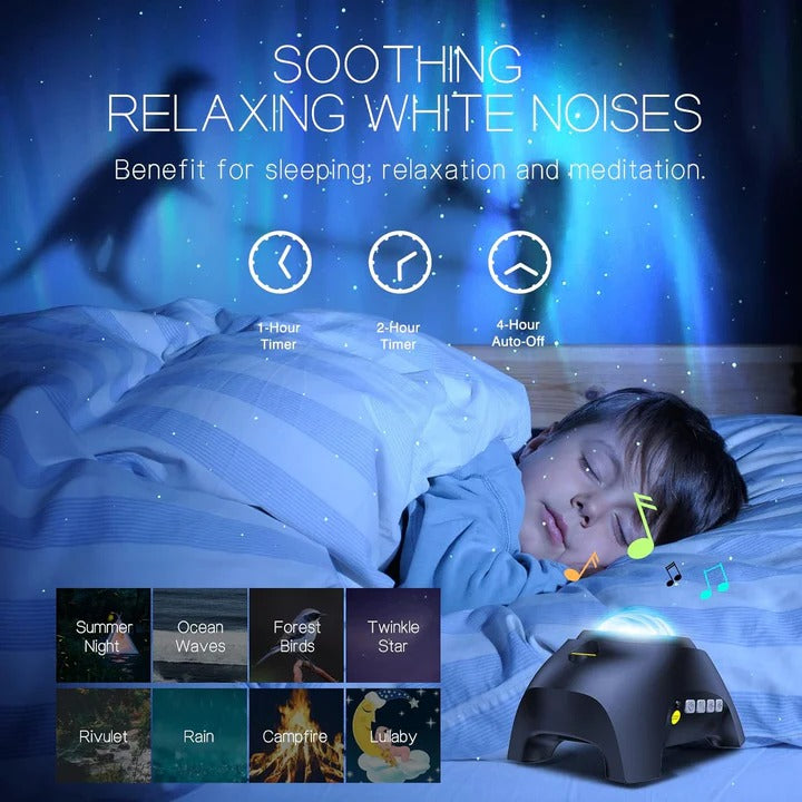 Aurora Northern Lights Projector with Timer Color Changing