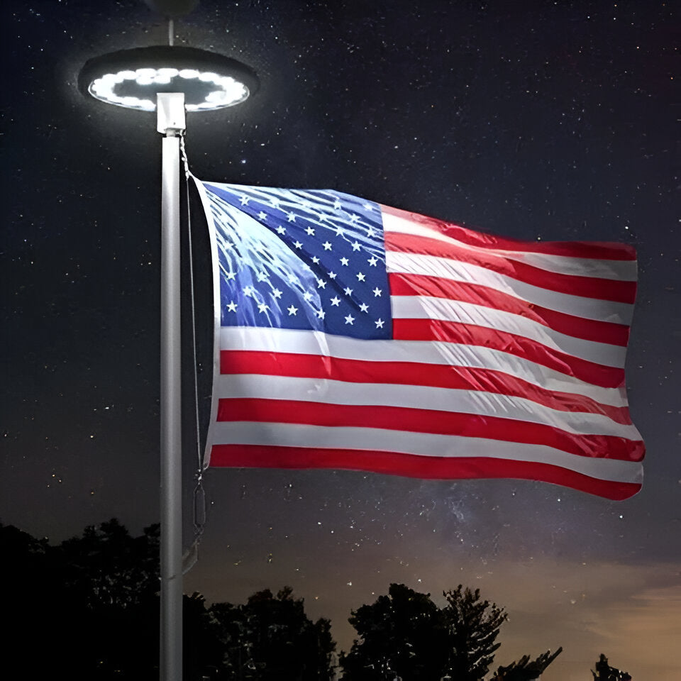 Solar LED Flagpole with Automatic Sensor - Lenila