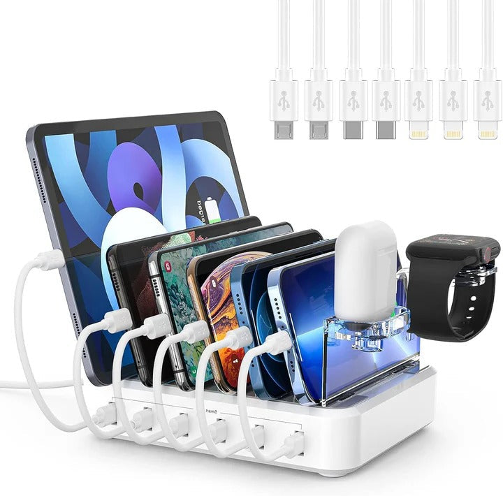 Multi-Device Charging Dock USB Ports Compatible