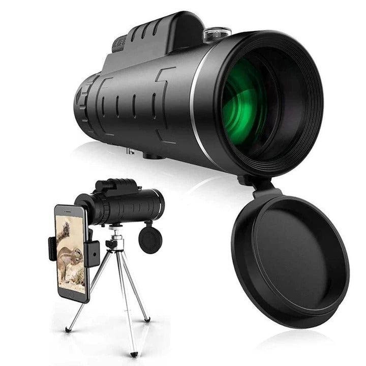 Compact Monocular Telescope with Carrying Case Portable