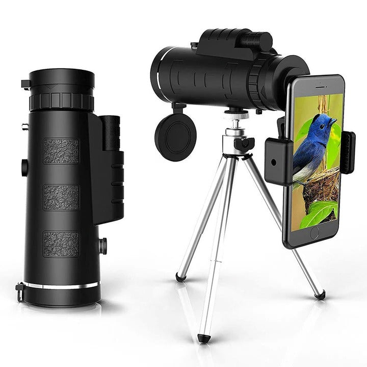 Compact Monocular Telescope with Carrying Case Portable