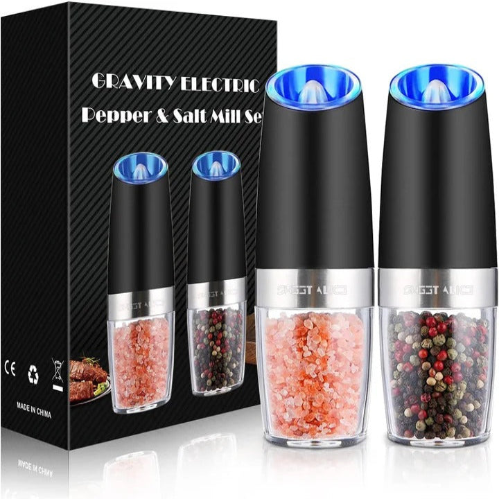 Electric Pepper Grinder and Salt Shaker Mill Set - Lenila