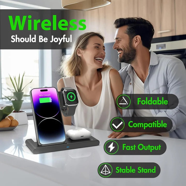 Wireless Charging Station for Apple Devices
