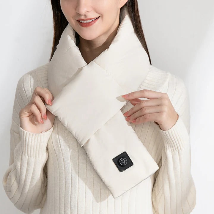 Unisex Heated Neck Warmer Scarf Adjustable Temperature Control - Lenila