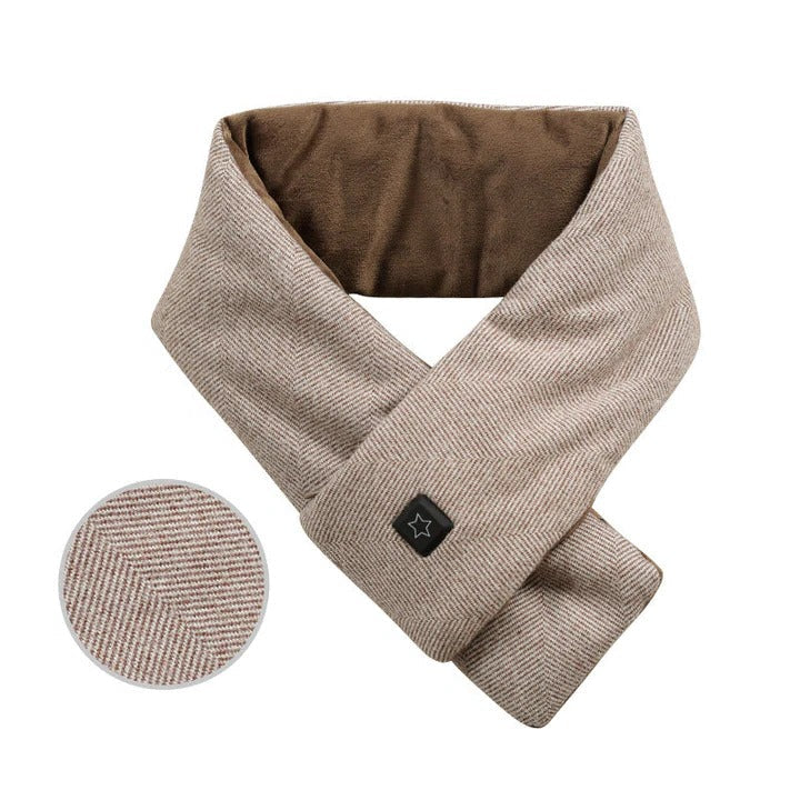 Heated Neck Warmer Scarf Adjustable Temperature Control