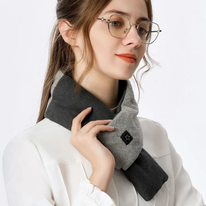 Heated Neck Warmer Scarf Adjustable Temperature Control