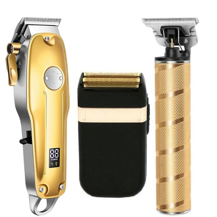 Unisex Cordless Hair Clipper Set Rechargeable Adjustable Length - Lenila