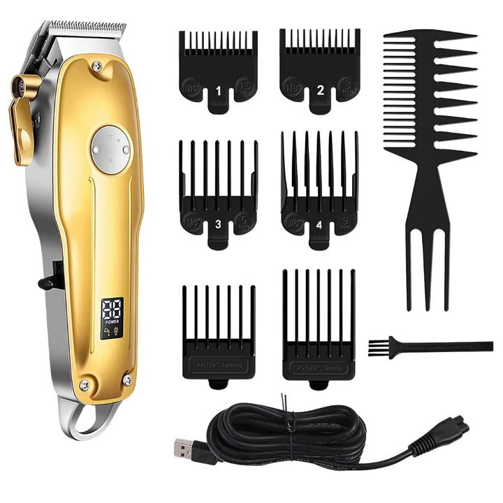 Cordless Hair Clipper Set Rechargeable Adjustable Length