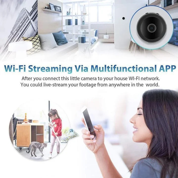 Wireless Indoor Camera Magnetic Mount High Definition