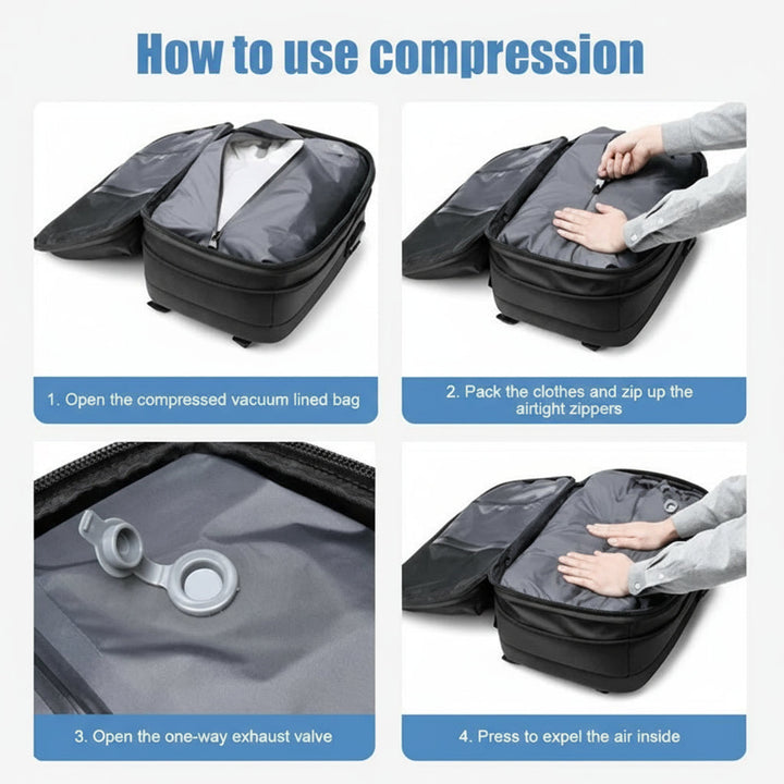 Camping Backpack with Internal Compression Straps