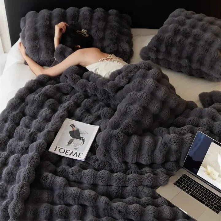 Decorative Textured Blanket for Bed and Sofa Home Throw