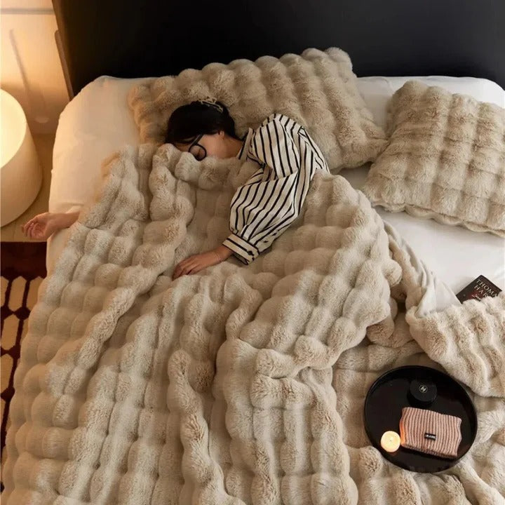 Decorative Textured Blanket for Bed and Sofa Home Throw