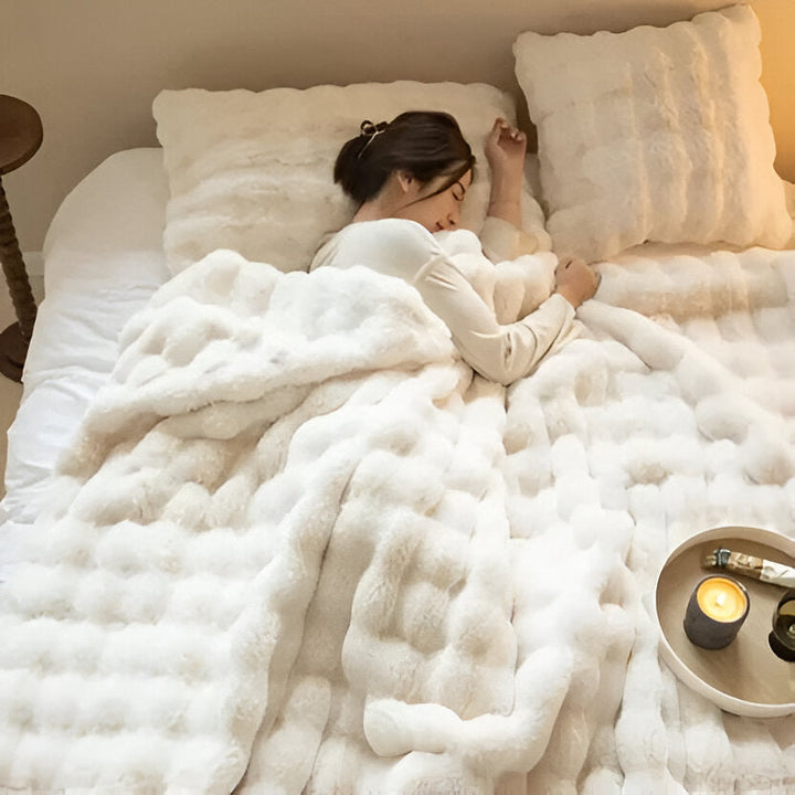 Decorative Textured Blanket for Bed and Sofa Home Throw
