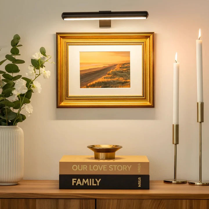 Cordless LED Art Display Lamp for Paintings and Decor - Lenila