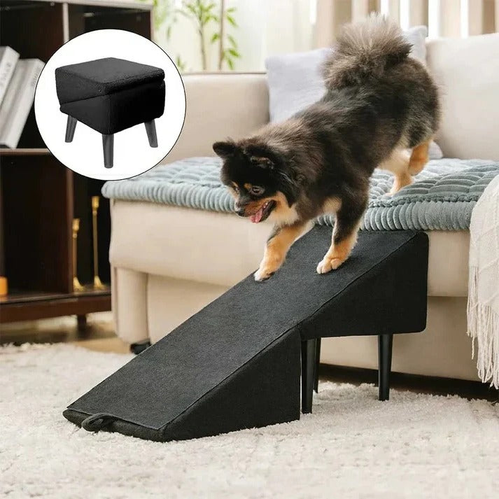 Pet Steps and Ramp Folding Convertible 2-in-1 Furniture Aid