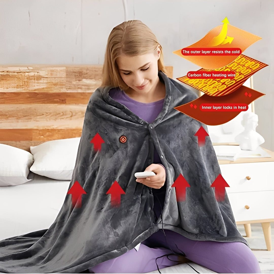 Portable Electric Heated Shawl USB Rechargeable