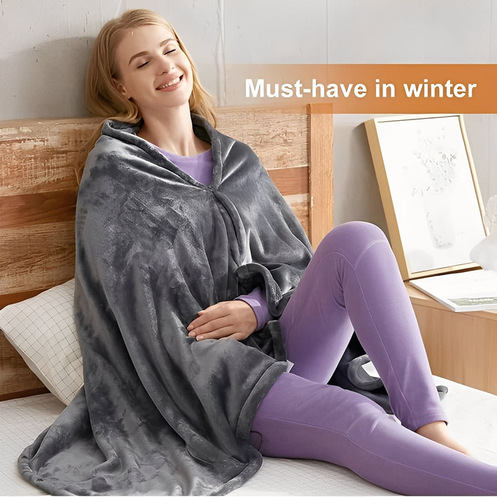 Portable Electric Heated Shawl USB Rechargeable