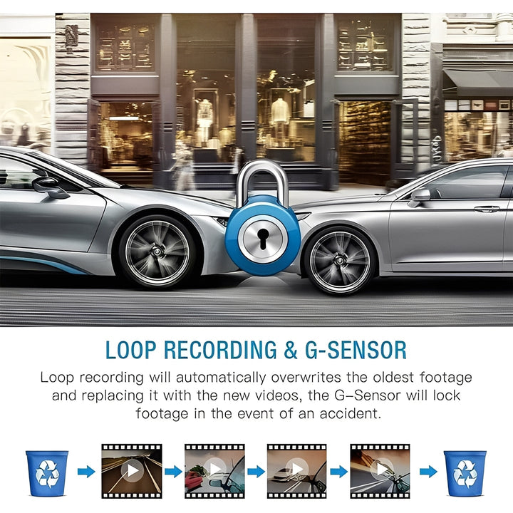Car Dashboard Camera HD 1080P Compact Recorder