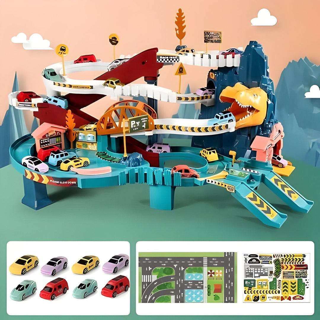 Kids Flexible Dinosaur Race Track Adventure Set