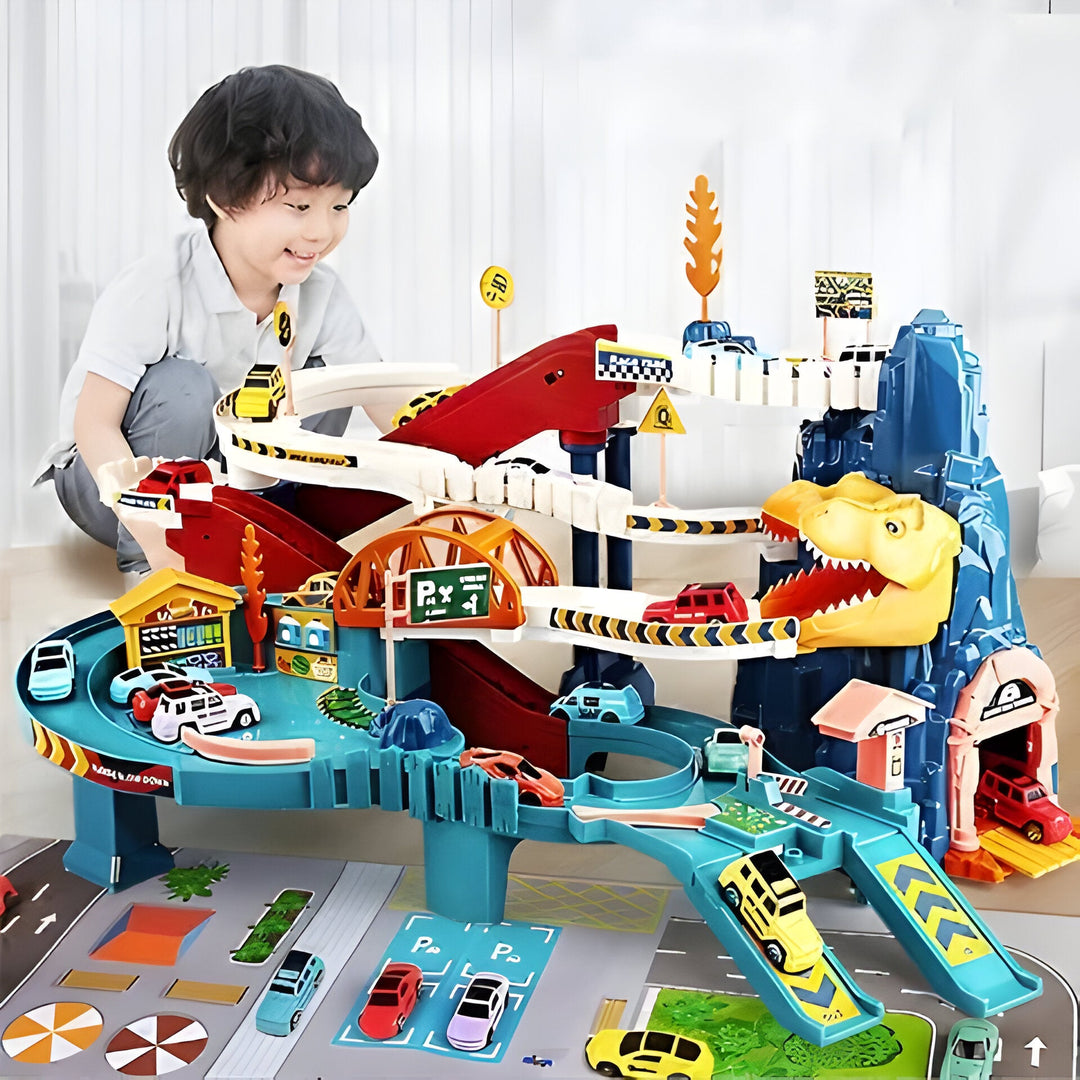 Kids Flexible Dinosaur Race Track Adventure Set