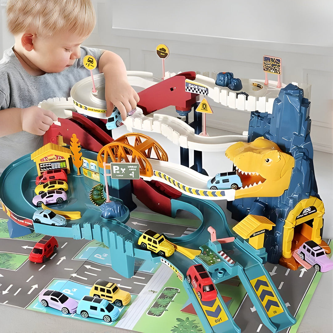 Kids Flexible Dinosaur Race Track Adventure Set