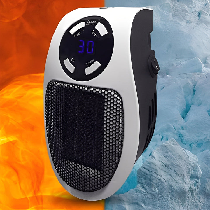 Portable Electric Space Heater with Thermostat Control - Lenila
