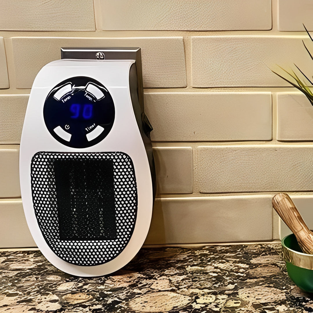 Portable Electric Space Heater with Thermostat Control
