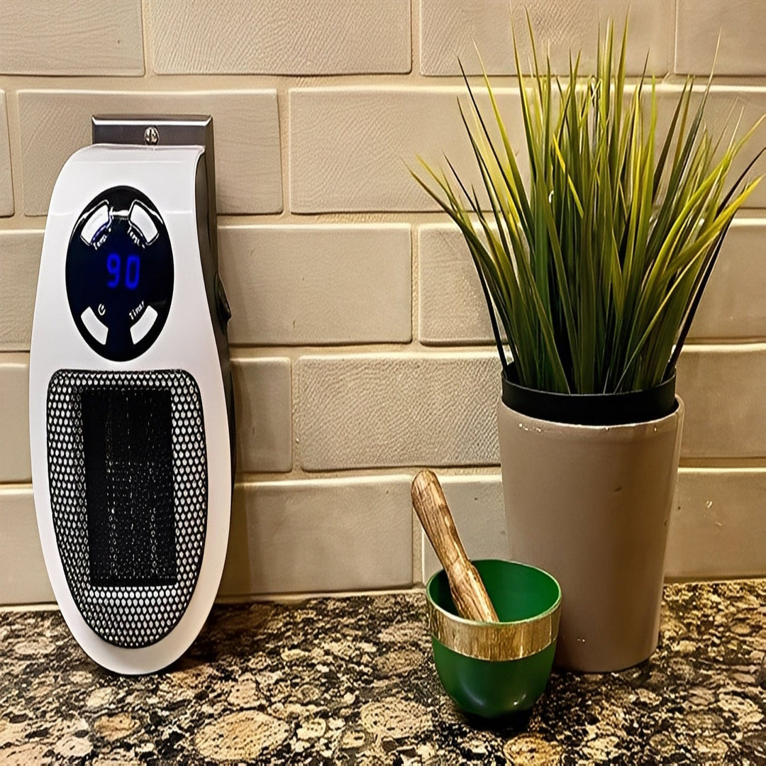 Portable Electric Space Heater with Thermostat Control