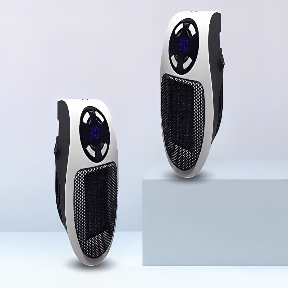 Portable Electric Space Heater with Thermostat Control