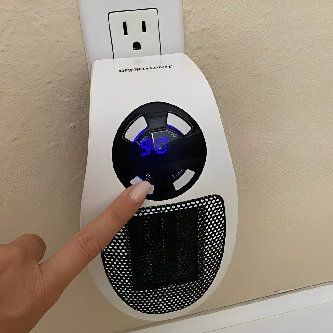 Portable Electric Space Heater with Thermostat Control