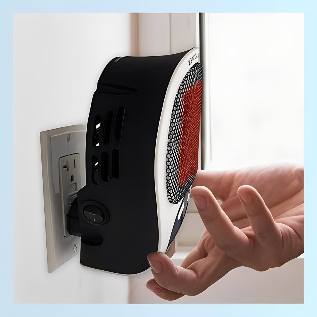 Portable Electric Space Heater with Thermostat Control