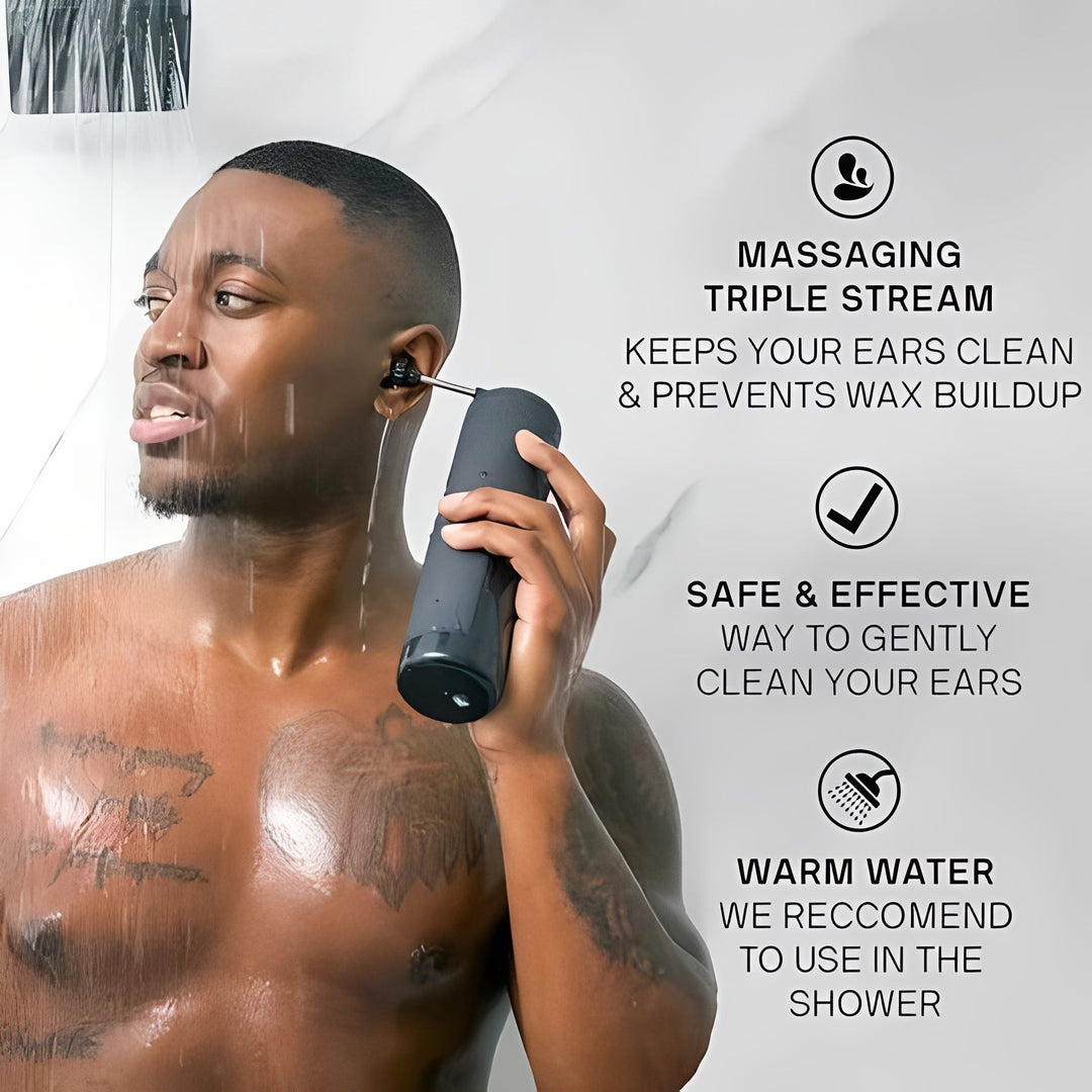 Water-Based Ear Cleaning System with Soft Tip