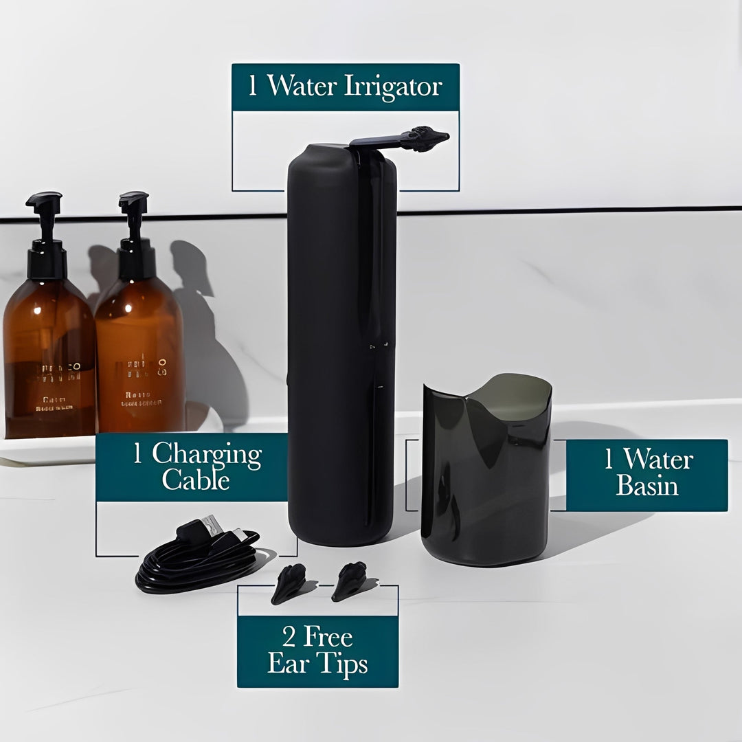 Water-Based Ear Cleaning System with Soft Tip