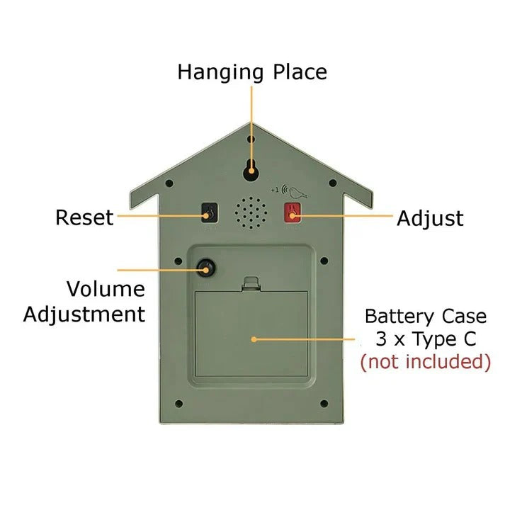 Wall Hanging Traditional Cuckoo Clock Wooden Classic Design