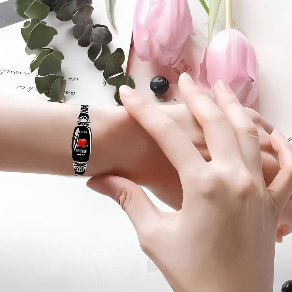 Womens Fitness Bracelet with Heart Rate and Activity Tracking