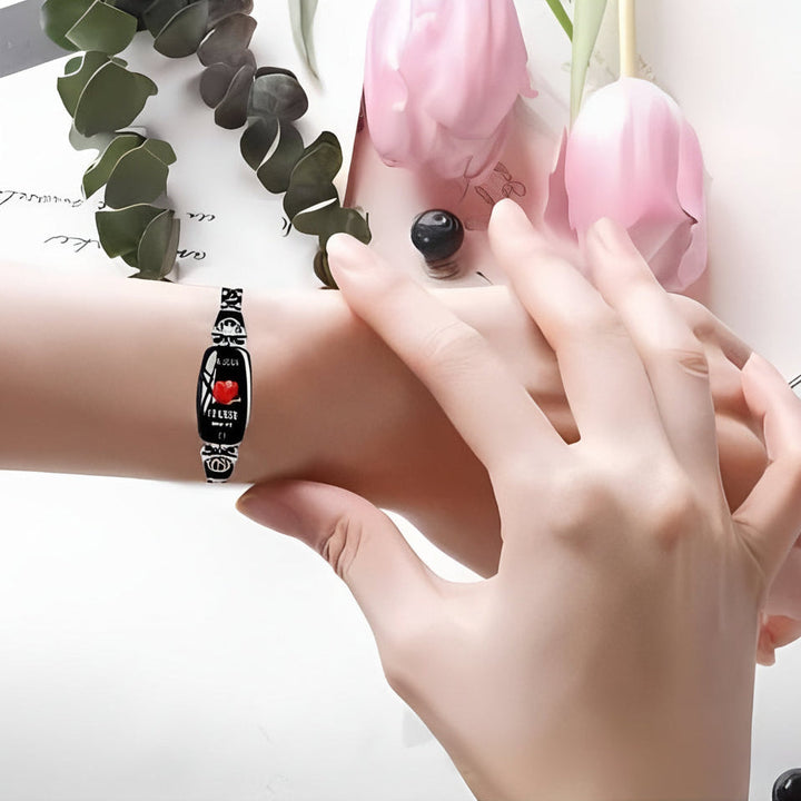 Womens Fitness Bracelet with Heart Rate and Activity Tracking